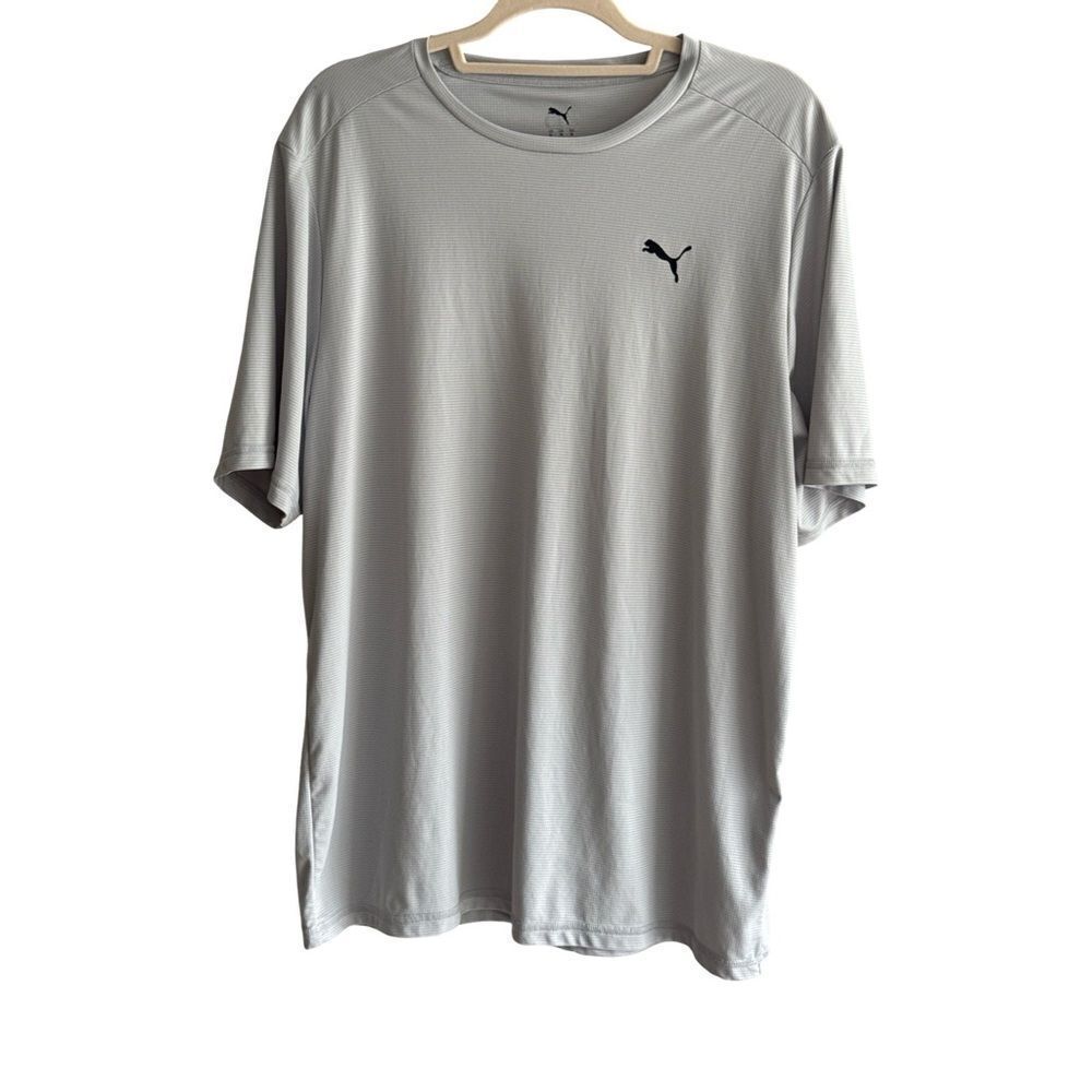 Puma Men's Light Gray Short Sleeve Tee
